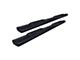 Raptor Series 5-Inch Oval Style Slide Track Running Boards; Black Textured (17-19 Titan XD King Cab)