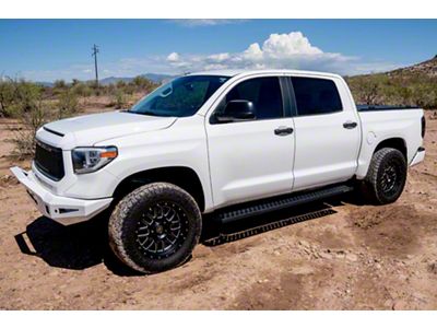 Raptor Series 6.50-Inch Sawtooth Slide Track Running Boards; Black Textured (07-21 Tundra CrewMax)