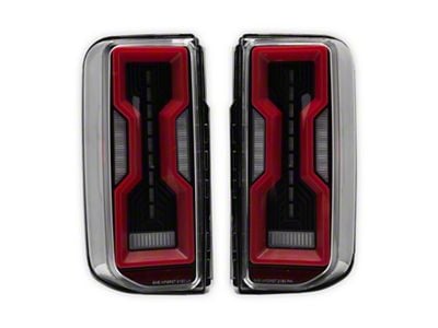 Raxiom Axial Series LED Tail Lights; Black Housing; Clear Lens (21-25 Bronco w/ Factory Halogen Tail Lights)