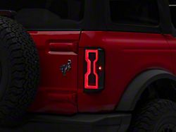 Raxiom Axial Series LED Tail Lights; Black Housing; Smoked Lens (21-24 Bronco w/ Factory Halogen Tail Lights)