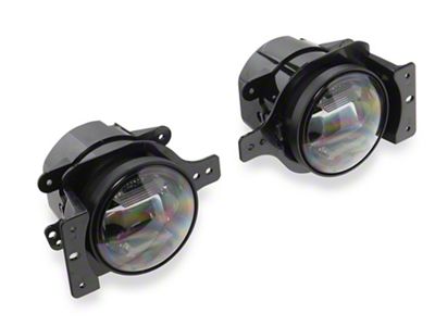 Raxiom Axial Series LED Angel Eye Fog Lights; Amber and White (20-24 Jeep Gladiator JT)