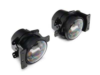 Raxiom Axial Series LED Angel Eye Fog Lights; Yellow/White Switchback LED (20-25 Jeep Gladiator JT)