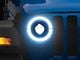 Raxiom High Output LED Headlights with Angel Eye DRL; Black Housing; Clear Lens (20-24 Jeep Gladiator JT)