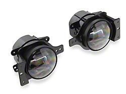 Raxiom Axial Series LED Angel Eye Fog Lights; Amber and White (18-25 Jeep Wrangler JL)