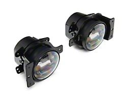 Raxiom Axial Series LED Angel Eye Fog Lights; Yellow/White Switchback LED (18-25 Jeep Wrangler JL)