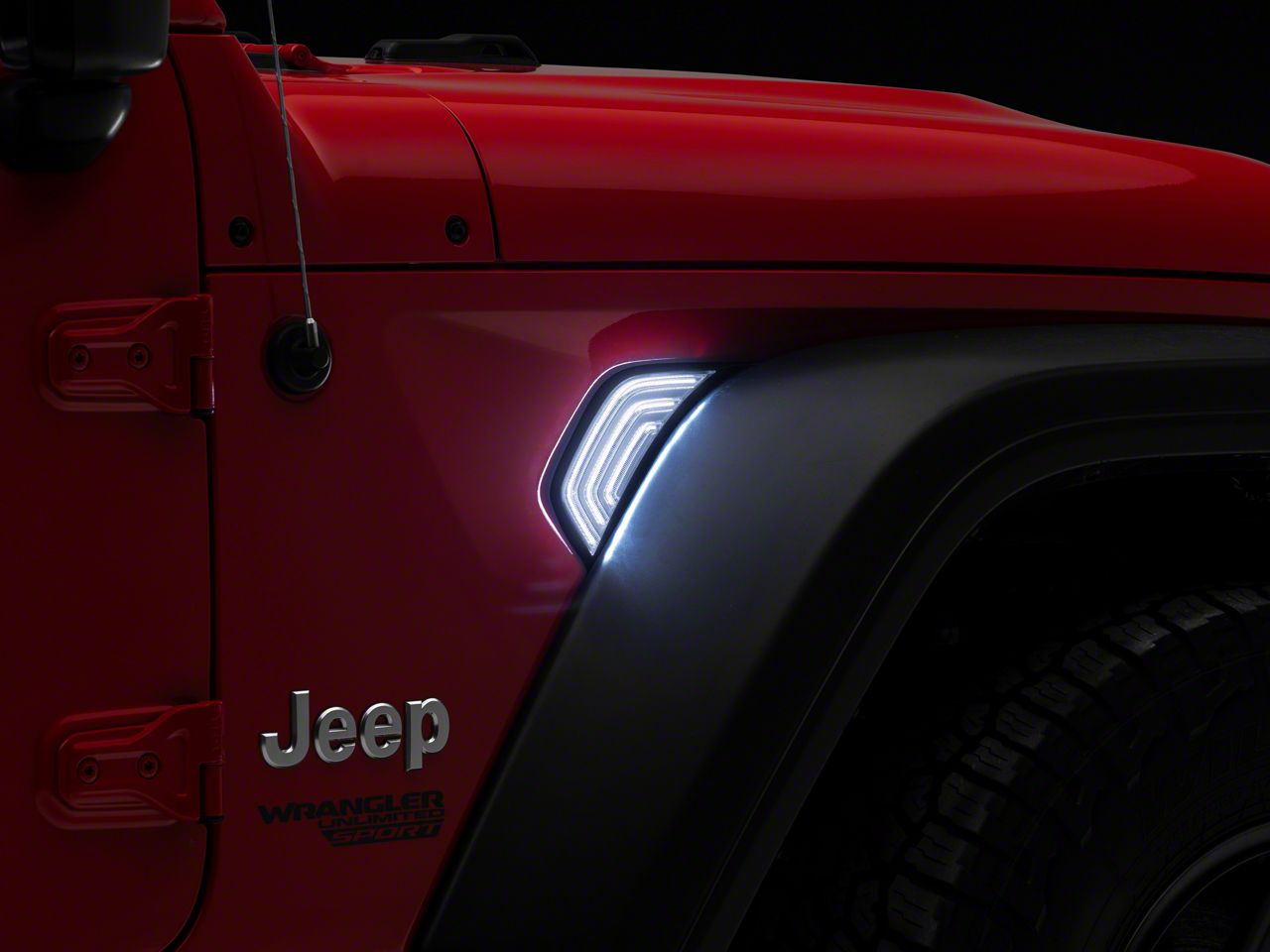 Raxiom Jeep Wrangler Axial Series LED Fender Vent Sidemarker; Clear ...