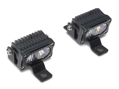 Raxiom Cowl Mounted LED Light Kit with Brackets; White LED; Clear Lens (18-24 Jeep Wrangler JL, Excluding Rubicon 392)