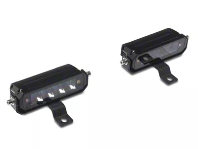 Raxiom Cowl Mounted LED Light Kit with Brackets; White LED; Clear Lens (18-25 Jeep Wrangler JL, Excluding Rubicon 392)