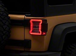 Raxiom LED Tail Lights; Clear Housing; Clear Lens (07-18 Jeep Wrangler JK)