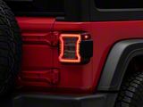 Raxiom LED Tail Lights; Clear Housing; Clear Lens (18-24 Jeep Wrangler JL w/ Factory Halogen Tail Lights & w/o Blind Spot Detection)