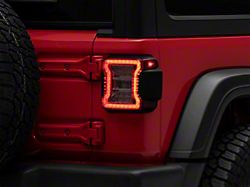 Raxiom LED Tail Lights; Clear Housing; Clear Lens (18-24 Jeep Wrangler JL w/ Factory Halogen Tail Lights & w/o Blind Spot Detection)