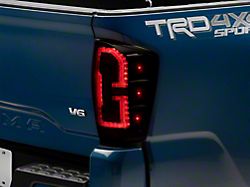 Raxiom LED Tail Lights; Black Housing; Smoked Lens (16-23 Tacoma)