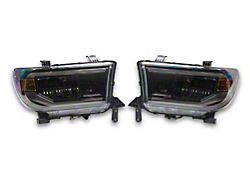 Raxiom CXR Series LED Projector Headlights; Black Housing; Clear Lens (07-13 Tundra)