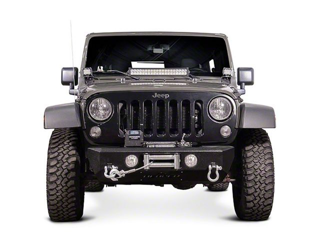 Reaper Off-Road Gravestone F1 Stubby Front Bumper; Textured Black (20-24 Jeep Gladiator JT)