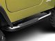 RedRock 3-Inch Round Side Step Bars; Textured Black (87-06 Jeep Wrangler YJ & TJ, Excluding Unlimited)