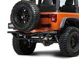 RedRock Rock Crawler Rear Bumper; Textured Black (07-18 Jeep Wrangler JK)