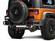 RedRock Rear Double Tube Bumper Guard; Gloss Black (07-18 Jeep Wrangler JK)