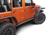 RedRock Rocker Guards; Textured Black (07-18 Jeep Wrangler JK 4-Door)