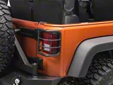 RedRock Wrap-Around Tail Light Guards; Textured Black (07-18 Jeep Wrangler JK)