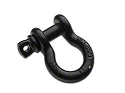 RedRock 3/4-Inch 9,500 lb. D-Ring Shackles; Black