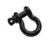 RedRock 3/4-Inch 9,500 lb. D-Ring Shackles; Black