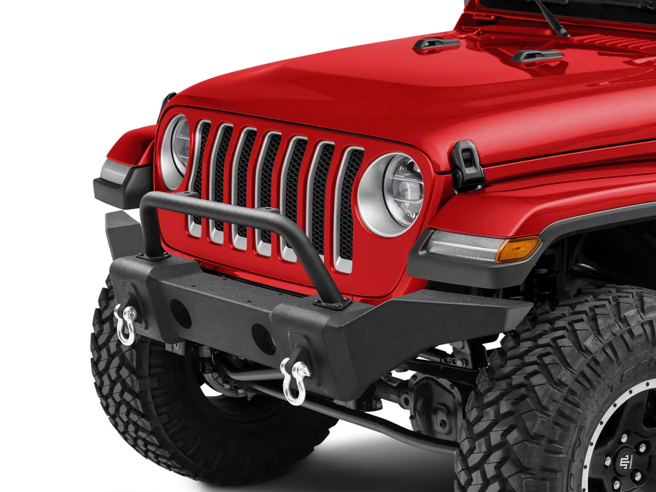 RedRock Jeep Wrangler Avenger Full Width Front Bumper J116311 (18-24 ...