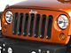 RedRock Grille Inserts; Black (07-18 Jeep Wrangler JK)