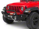 RedRock Full Width Winch Front Bumper with Halogen Fog Lights (18-25 Jeep Wrangler JL)