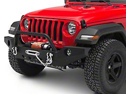 RedRock Full Width Winch Front Bumper with Halogen Fog Lights (18-24 Jeep Wrangler JL)