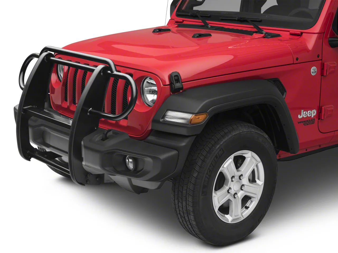 Redrock Jeep Wrangler Grille Guard Gloss Black J122640 Jl 18 24 Jeep Wrangler Jl Free Shipping 1190