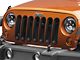 RedRock Grille Inserts; Matte Black (07-18 Jeep Wrangler JK)