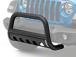 RedRock 3-Inch Bull Bar with Skid Plate; Textured Black (20-24 Jeep Gladiator JT, Excluding Mojave)