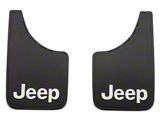 Easy Fit Mud Guards with Jeep Logo; 9-Inch x 15-Inch (20-24 Jeep Gladiator JT)