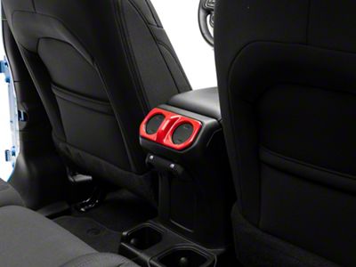 RedRock Rear Vent Outlet Trim; Red (20-24 Jeep Gladiator JT)