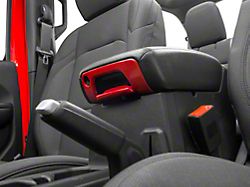 RedRock Armrest Trim Set; Red (18-24 Jeep Wrangler JL)