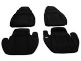 RedRock Custom Fit Front and Rear Seat Covers; Black (03-06 Jeep Wrangler TJ)