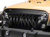 RedRock Deep Woods Grille; Matte Black (07-18 Jeep Wrangler JK)