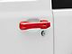 RedRock Door Handle Covers; Red (18-24 Jeep Wrangler JL 2-Door)