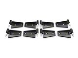 RedRock Door Hinges; Black (07-18 Jeep Wrangler JK 4-Door)