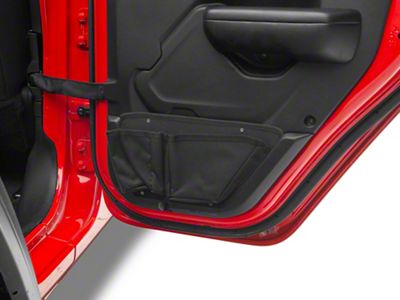 RedRock Door Storage Bag Set (11-18 Jeep Wrangler JK Front Door Only; 18-25 Jeep Wrangler JL 4-Door Rear Door Only)