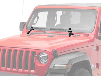 RedRock HiLift Jack Hood Mount Kit (18-25 Jeep Wrangler JL, Excluding Rubicon 392)