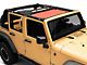 RedRock Mesh Sun Shade; Front; Red (07-18 Jeep Wrangler JK)