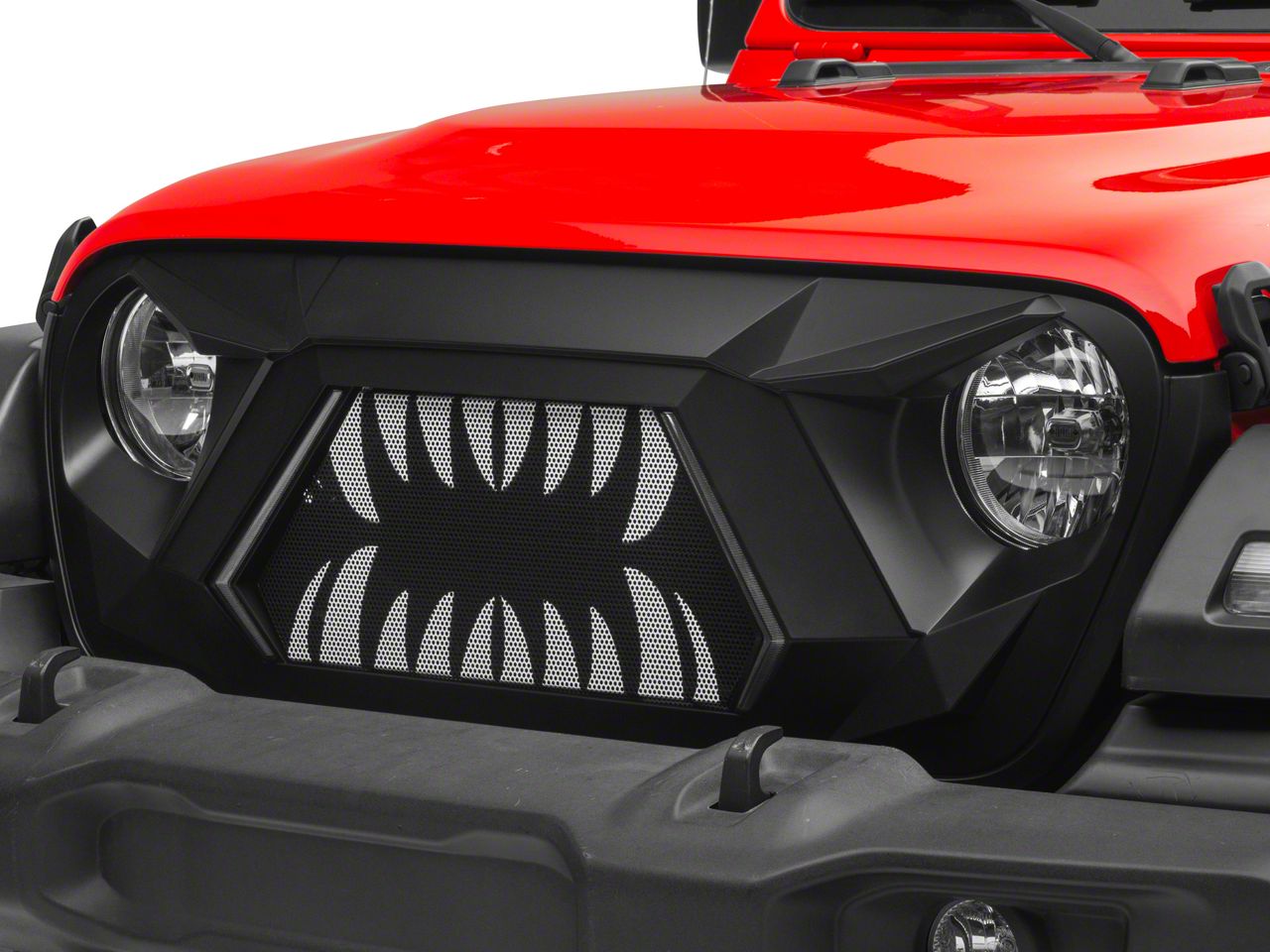 Redrock Jeep Wrangler Open Wide Grille With Led Drl J166670 18 24 Jeep Wrangler Jl W O Trailcam