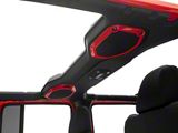 RedRock Pillar and Roof Speaker Trim; Red (18-24 Jeep Wrangler JL)