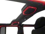 RedRock Roof Speaker Trim; Red (18-23 Jeep Wrangler JL)