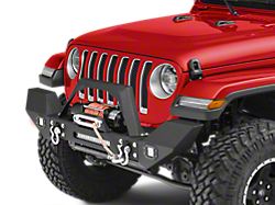 RedRock Max-HD Full Width Winch Front Bumper with Fog Lights and LED Light Bar (18-25 Jeep Wrangler JL)