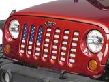 RedRock Mesh Grille Insert; Old Glory (07-18 Jeep Wrangler JK)