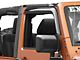 RedRock Rain Guards; Smoke (07-18 Jeep Wrangler JK 4-Door)