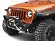 RedRock Stubby Winch Front Bumper with LED Fog Lights and Over-Rider Hoop (07-18 Jeep Wrangler JK)