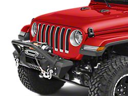 RedRock Stubby HD Pre-Runner Winch Front Bumper with Light Bar Tabs (18-25 Jeep Wrangler JL)